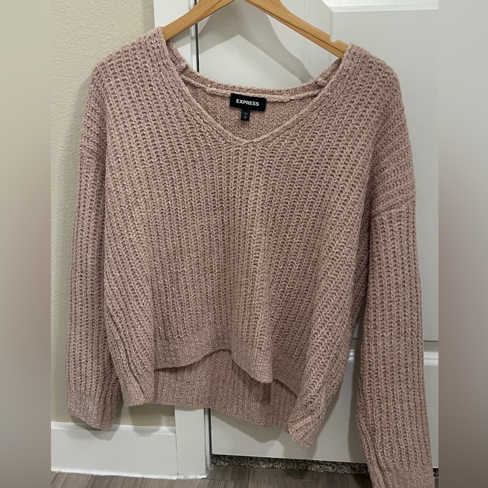 Express pink sweater